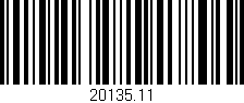 Código de barras (EAN, GTIN, SKU, ISBN): '20135.11'