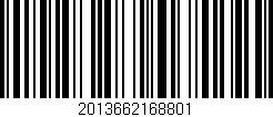 Código de barras (EAN, GTIN, SKU, ISBN): '2013662168801'