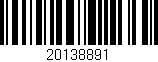 Código de barras (EAN, GTIN, SKU, ISBN): '20138891'