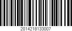 Código de barras (EAN, GTIN, SKU, ISBN): '2014218133007'