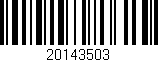 Código de barras (EAN, GTIN, SKU, ISBN): '20143503'