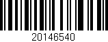 Código de barras (EAN, GTIN, SKU, ISBN): '20146540'