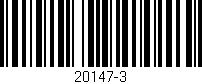 Código de barras (EAN, GTIN, SKU, ISBN): '20147-3'