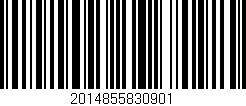 Código de barras (EAN, GTIN, SKU, ISBN): '2014855830901'