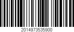 Código de barras (EAN, GTIN, SKU, ISBN): '2014973535900'