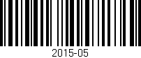 Código de barras (EAN, GTIN, SKU, ISBN): '2015-05'