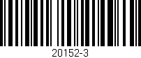 Código de barras (EAN, GTIN, SKU, ISBN): '20152-3'
