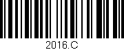 Código de barras (EAN, GTIN, SKU, ISBN): '2016.C'