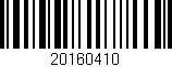 Código de barras (EAN, GTIN, SKU, ISBN): '20160410'