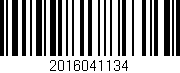 Código de barras (EAN, GTIN, SKU, ISBN): '2016041134'