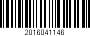Código de barras (EAN, GTIN, SKU, ISBN): '2016041146'