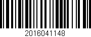 Código de barras (EAN, GTIN, SKU, ISBN): '2016041148'