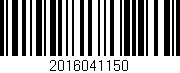 Código de barras (EAN, GTIN, SKU, ISBN): '2016041150'