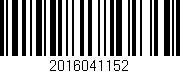 Código de barras (EAN, GTIN, SKU, ISBN): '2016041152'