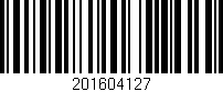 Código de barras (EAN, GTIN, SKU, ISBN): '201604127'