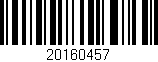 Código de barras (EAN, GTIN, SKU, ISBN): '20160457'