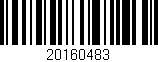 Código de barras (EAN, GTIN, SKU, ISBN): '20160483'