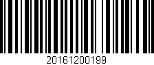 Código de barras (EAN, GTIN, SKU, ISBN): '20161200199'