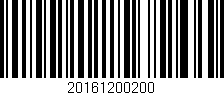 Código de barras (EAN, GTIN, SKU, ISBN): '20161200200'