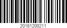 Código de barras (EAN, GTIN, SKU, ISBN): '20161200211'