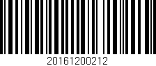 Código de barras (EAN, GTIN, SKU, ISBN): '20161200212'