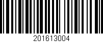 Código de barras (EAN, GTIN, SKU, ISBN): '201613004'