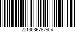 Código de barras (EAN, GTIN, SKU, ISBN): '2016866767504'