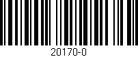Código de barras (EAN, GTIN, SKU, ISBN): '20170-0'