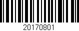 Código de barras (EAN, GTIN, SKU, ISBN): '20170801'