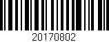 Código de barras (EAN, GTIN, SKU, ISBN): '20170802'