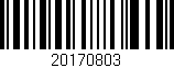 Código de barras (EAN, GTIN, SKU, ISBN): '20170803'