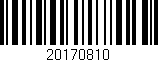 Código de barras (EAN, GTIN, SKU, ISBN): '20170810'