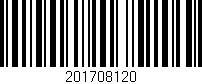 Código de barras (EAN, GTIN, SKU, ISBN): '201708120'