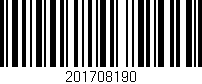 Código de barras (EAN, GTIN, SKU, ISBN): '201708190'