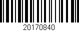 Código de barras (EAN, GTIN, SKU, ISBN): '20170840'