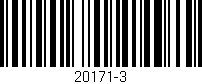 Código de barras (EAN, GTIN, SKU, ISBN): '20171-3'