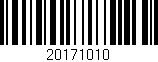 Código de barras (EAN, GTIN, SKU, ISBN): '20171010'