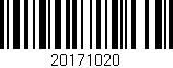 Código de barras (EAN, GTIN, SKU, ISBN): '20171020'