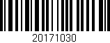 Código de barras (EAN, GTIN, SKU, ISBN): '20171030'