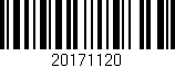 Código de barras (EAN, GTIN, SKU, ISBN): '20171120'