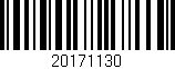 Código de barras (EAN, GTIN, SKU, ISBN): '20171130'