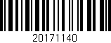 Código de barras (EAN, GTIN, SKU, ISBN): '20171140'