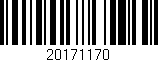 Código de barras (EAN, GTIN, SKU, ISBN): '20171170'