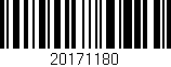 Código de barras (EAN, GTIN, SKU, ISBN): '20171180'