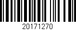 Código de barras (EAN, GTIN, SKU, ISBN): '20171270'
