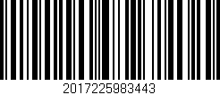 Código de barras (EAN, GTIN, SKU, ISBN): '2017225983443'