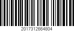 Código de barras (EAN, GTIN, SKU, ISBN): '2017312664804'