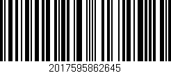 Código de barras (EAN, GTIN, SKU, ISBN): '2017595862645'