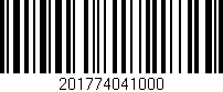 Código de barras (EAN, GTIN, SKU, ISBN): '201774041000'