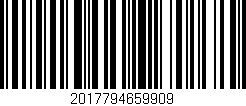 Código de barras (EAN, GTIN, SKU, ISBN): '2017794659909'
